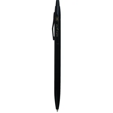 Interdruk D�ugopis metalowy slim Satin Gold niebieski