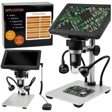 Mikroskop cyfrowy pilot przewodowy 1200X LCD HD LeanToys