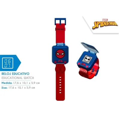 Zegarek edukacyjny z grami Spiderman SPD4753