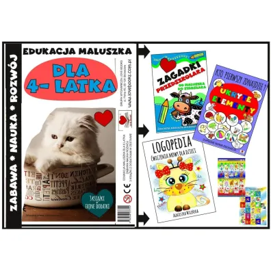 Edukacja maluszka - Zestaw ksi��ek dla 4 latka