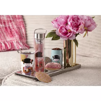 Eigenart Kubek z zaparzaczem TeaEve New Little Geisha Rose 80043 350 ml