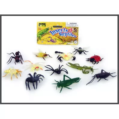 Insekty owady 12szt