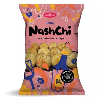 Nordcrunch Chrupki proteinowe o smaku bbq 60 g