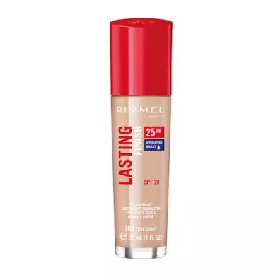 Rimmel Lasting Finish 25HR SPF20 d�ugotrwa�y podk�ad do twarzy 103 True Ivory 30 ml