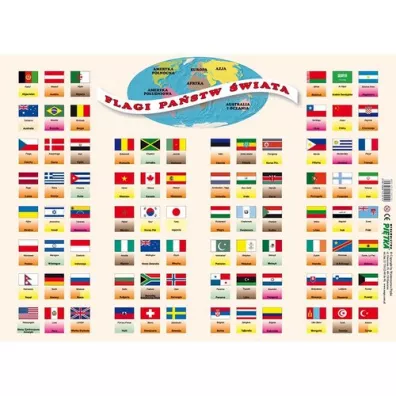 Puzzle - Flagi pa�stw �wiata Pi�tka