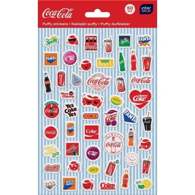 Interdruk Naklejki puffy Coca Cola 50 szt