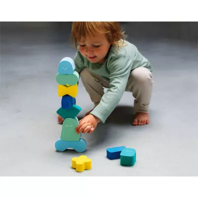 Klocki piankowe balansowe Blokki Minty Blue