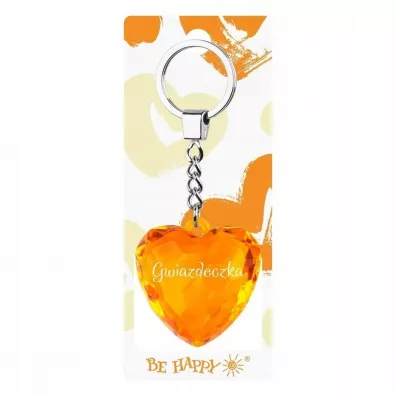 Be-Happy Gifts Brelok serce Gwiazdeczka