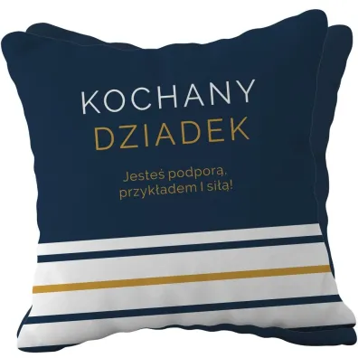 Be-Happy Gifts Poduszka prezentowa z napisem Kochany Dziadek