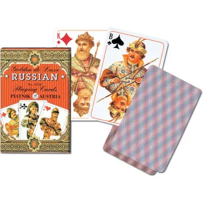 Karty standard "Rosyjskie - z�ote"