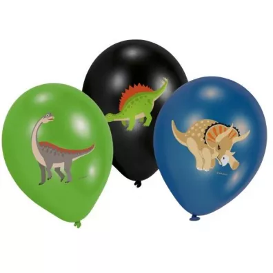 Amscan Balony lateksowe Weso�e Dinozaury 28cm