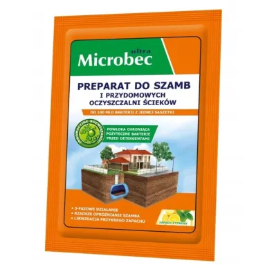 Microbec Preparat do szamb i przydomowych oczyszczalni cytrynowy 25 g