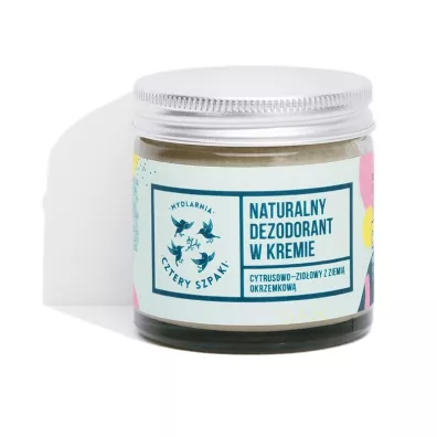 Mydlarnia 4 Szpaki Dezodorant w kremie cytrusowo-zioowy 60 ml