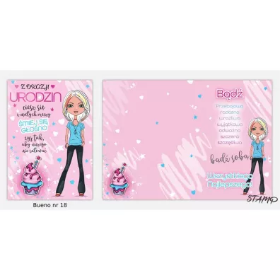 Stamp Karnet Bueno B6 + koperta wz�r nr 18 Urodziny