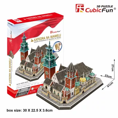 Puzzle 3D 101 el. Katedra na Wawelu. Zestaw XL Cubic Fun