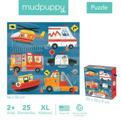 Puzzle podogowe Jumbo Na ratunek! 2+ Mudpuppy