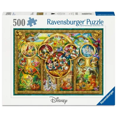 Puzzle 500 el. 2D �wiat Disneya Ravensburger