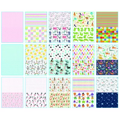 Happy Color Blok z motywami KIDS, A4, 80g, 15 arkuszy, 30 motyww 15 kartek