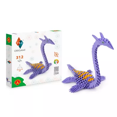 Origami 3D. Plezjozaur Alexander