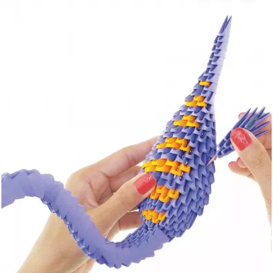 Origami 3D. Plezjozaur Alexander