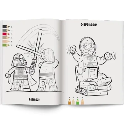 Lego Star Wars. Kolorowanka wed�ug kodu
