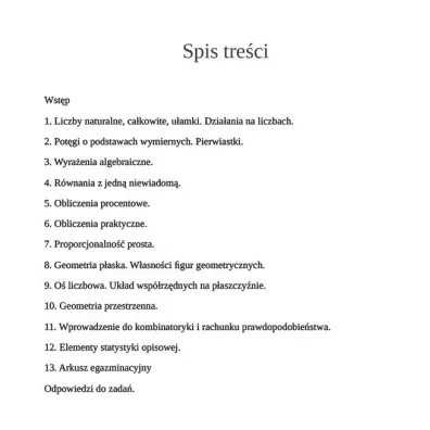 Egzamin �smoklasisty. Matematyka. Przygotowanie i �wiczenia