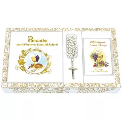 Pami�tka I Komunii �wi�tej z r�a�cem