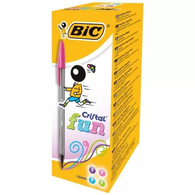 Dugopis Cristal Fun 1,6mm mix (20szt) BIC