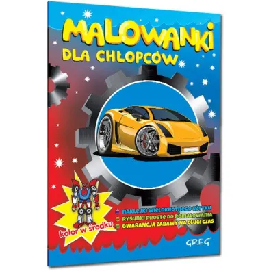 Malowanki z kolorowym wzorem dla ch�opc�w