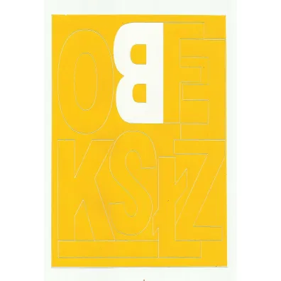 Artdruk Litery samoprzylepne 10 cm 8 arkuszy ��ty