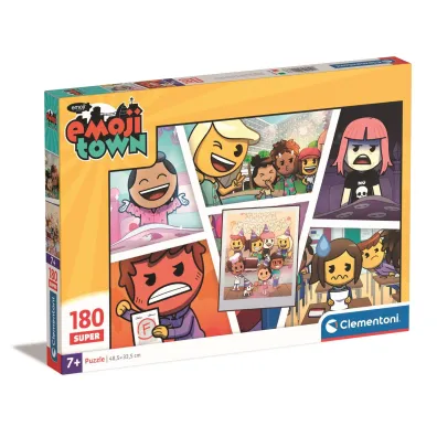 Puzzle 180 el. SuperColor. Emojii Town Clementoni