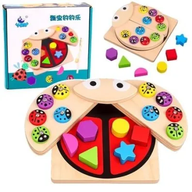 Sorter uk�adanie biedronek drewniane LeanToys