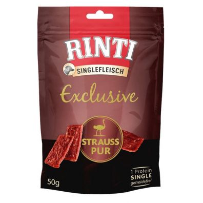 Rinti Singlefleisch exclusive snacks stru przysmak dla psa 91533 12 50 g