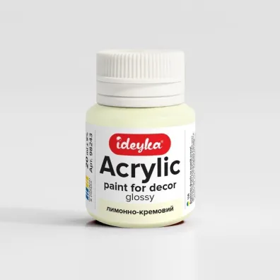 Ideyka Farba akrylowa Krem cytrynowy 20ml