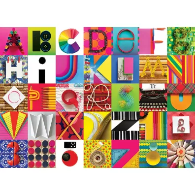 Puzzle 1000 el. Litery i cyfry Cobble Hill