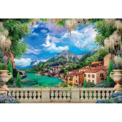 Puzzle 3000 el. HQ Lush Terrace on Lake Clementoni