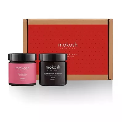 Mokosh Zestaw regeneruj�cy twarz i cia�o Malina: krem + mas�o 2 x 60 ml