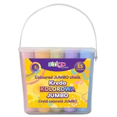 Pukka Pad Kreda chodnikowa Jumbo kolorowa 15 szt.
