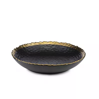 HowHomely Komplet 8 talerzy Kati Black Gold
