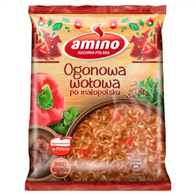 Amino Zupa b�yskawiczna ogonowa wo�owa po ma�opolsku 59 g