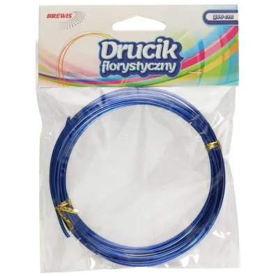 Brewis Druciki florystyczne niebieskie 3m x 2 mm