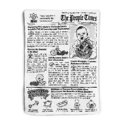 Zabawka sensoryczna Gazeta dla dzieci Brain Builders