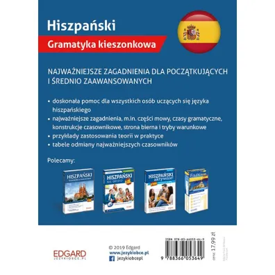 EDGARD. Hiszpa�ski. Gramatyka kieszonkowa