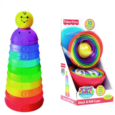 Fisher-Price. Okr�g�e kubeczki do ustawiania W4472 Mattel
