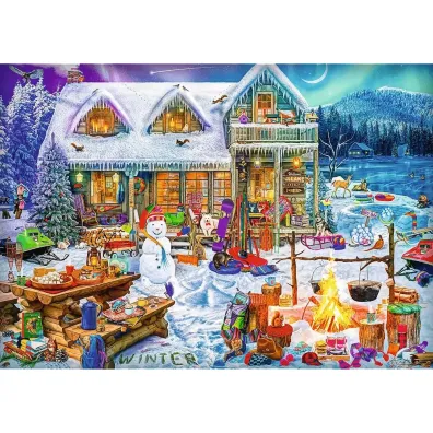 Puzzle 1000 el. XMAS Zimowy czas Trefl
