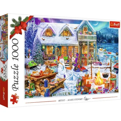 Puzzle 1000 el. XMAS Zimowy czas Trefl