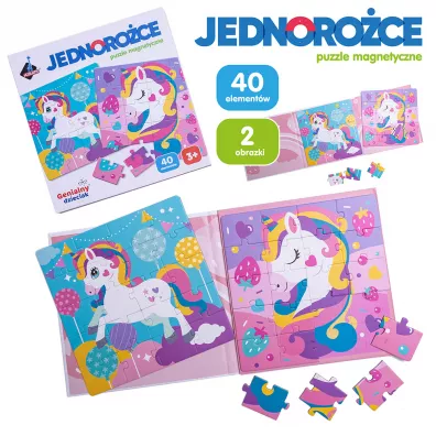 Puzzle magnetyczne 20 el. Jednoroec Askato