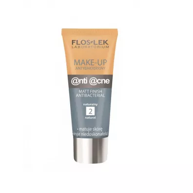 Floslek Anti Acne Make-Up Matt Finish Antibacterial antybakteryjny podk�ad do twarzy 2 Naturalny 30 ml