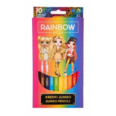 Astra Kredki tr�jk�tne Jumbo Rainbow High 10 szt.