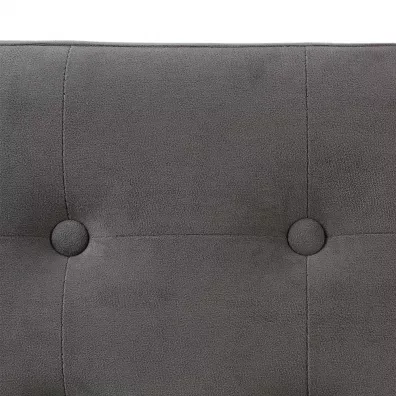 Atmosphera Pufa pikowana Adaline Grey 76x38 cm
